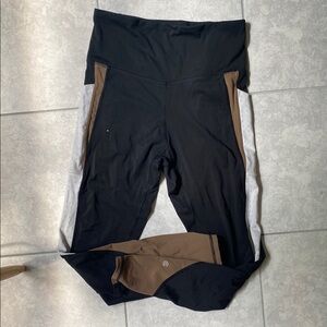 Black and Brown High-Waisted Leggings